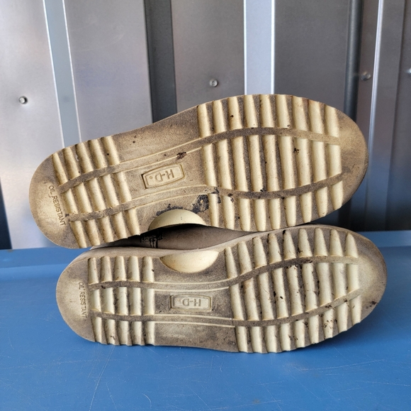 Harley Davidson Leather Lace-Up Zip Up Boots - Picture 5 of 11